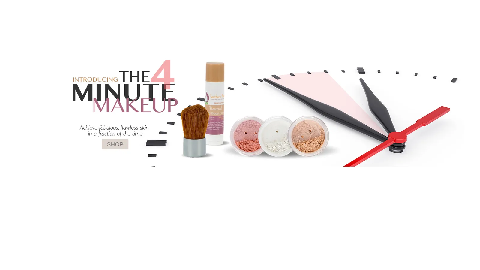 SMM Cosmetics banner: 4-Minute Makeup