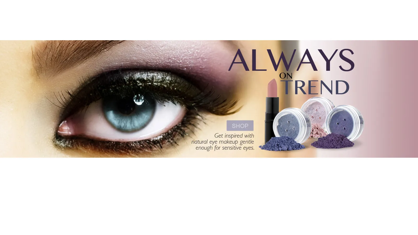 SMM Cosmetics banner: Always on Trend